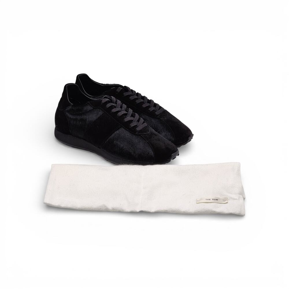 The Row Mica Ponyhair & Suede Women's Sneakers Black EU 40 US 10 - New $1300 - Picture 2 of 8